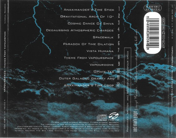 Vapourspace : Themes From Vapourspace (CD, Album)