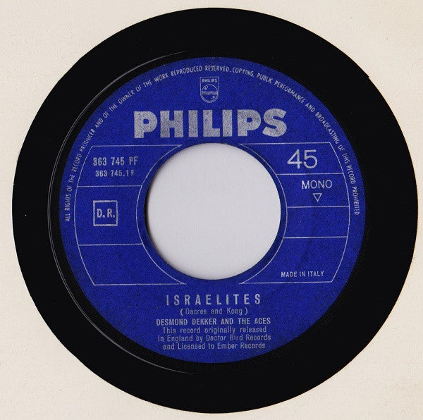 Desmond Dekker And The Aces* : Israelites / The Man (7&quot;, Mono)