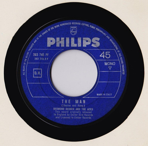 Desmond Dekker And The Aces* : Israelites / The Man (7&quot;, Mono)