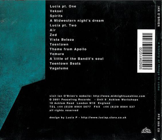 Ian O&#39;Brien : A History Of Things To Come (CD, Album)