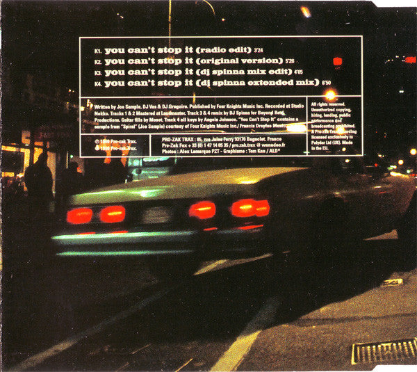 Kojak : You Can&#39;t Stop It (CD, Maxi)