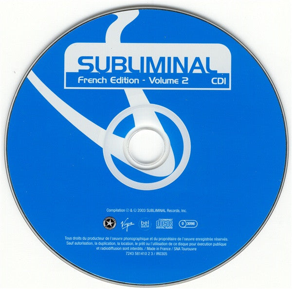 Various : Subliminal French Edition - Volume 2 (2xCD, Mixed)