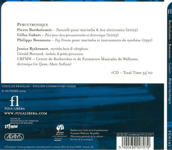 Jessica Ryckewaert : Percutronique (CD)