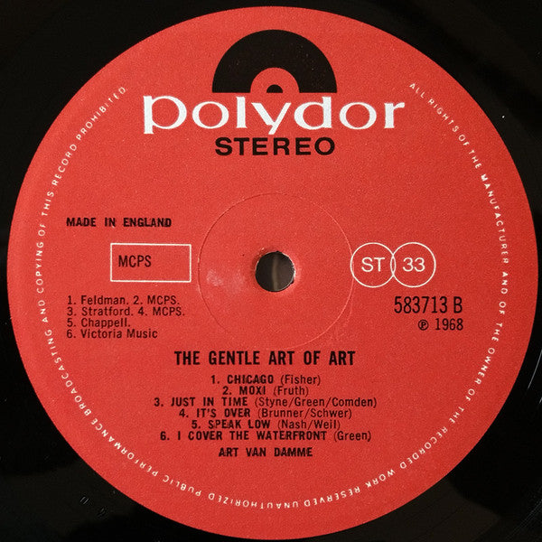 The Art Van Damme Quintet : The Gentle Art Of Art (LP, Album)
