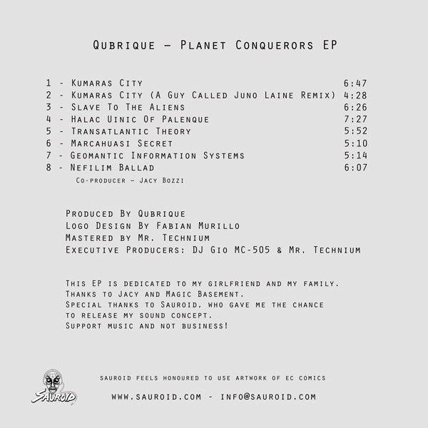 Qubrique : Planet Conquerors EP (CDr, EP, Ltd, Num)