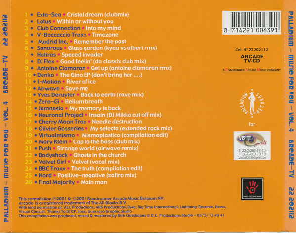 Various : Palladium Music For You 4 (CD, Mixed)