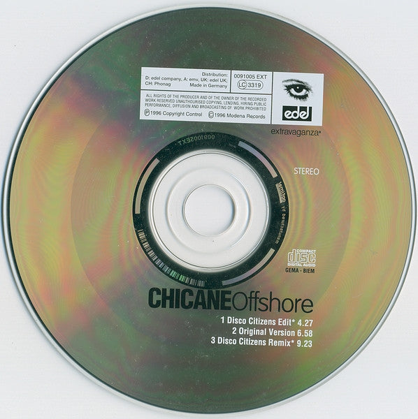 Chicane : Offshore (CD, Single)