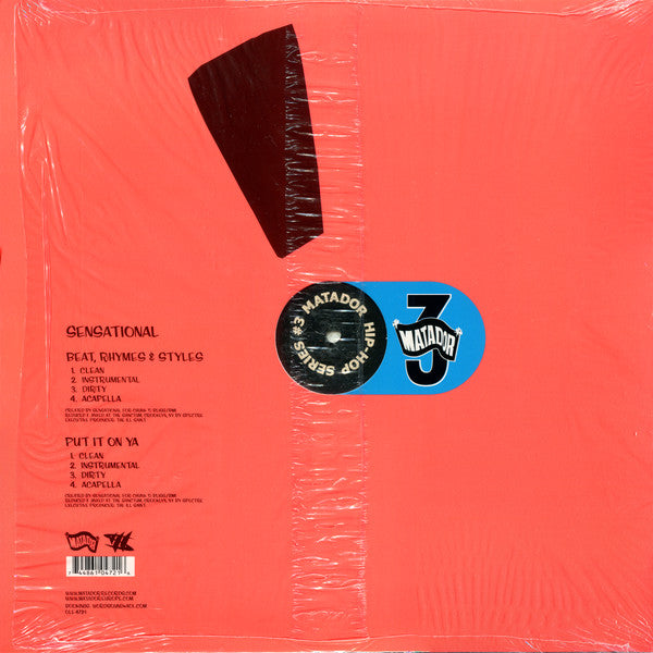 Sensational : Beat, Rhymes &amp; Styles (12&quot;)