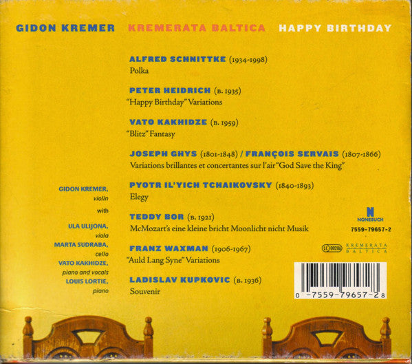Gidon Kremer, Kremerata Baltica : Happy Birthday (CD, Album)