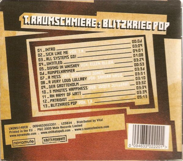 T.Raumschmiere : Blitzkrieg Pop (CD, Album, Ltd, Sli)
