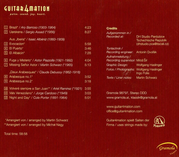 Guitar4mation : Pulse.Sound.Joy.Heart. (CD, Album)