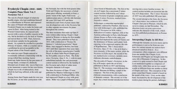 Fryderyk Chopin*, Idil Biret : Nocturnes (Volume 1) (CD, Album, RE)