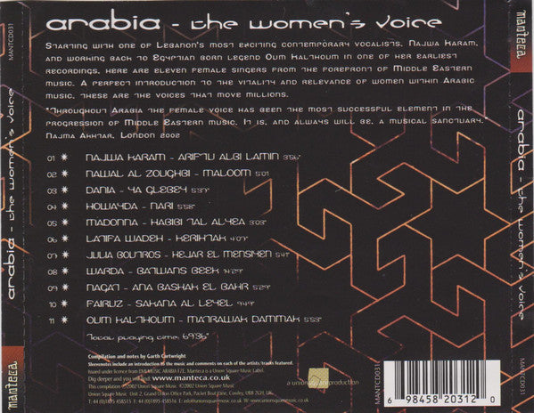 Various : Arabia - The Women&#39;s Voice (CD, Comp, RE)