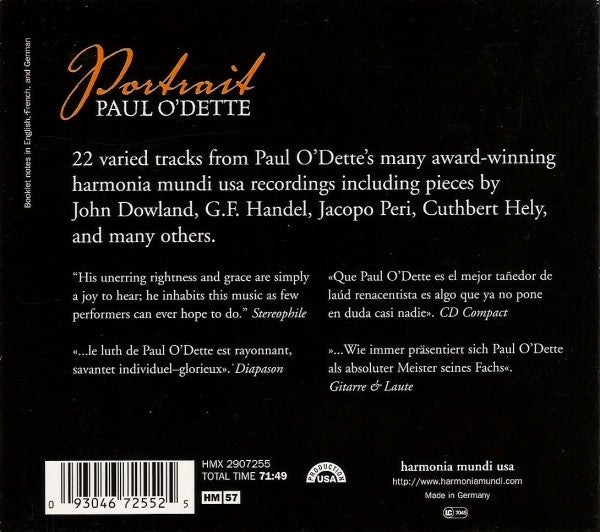 Paul O&#39;Dette : Portrait (CD, Comp)