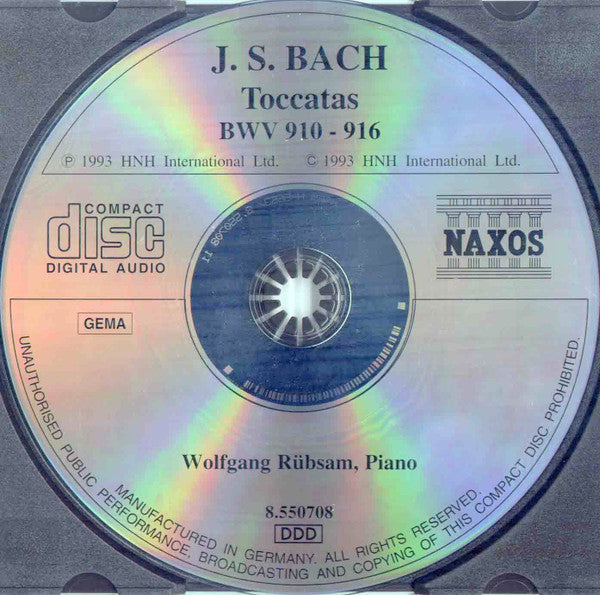 Johann Sebastian Bach, Wolfgang Rübsam (2) : Toccatas (CD, Album)