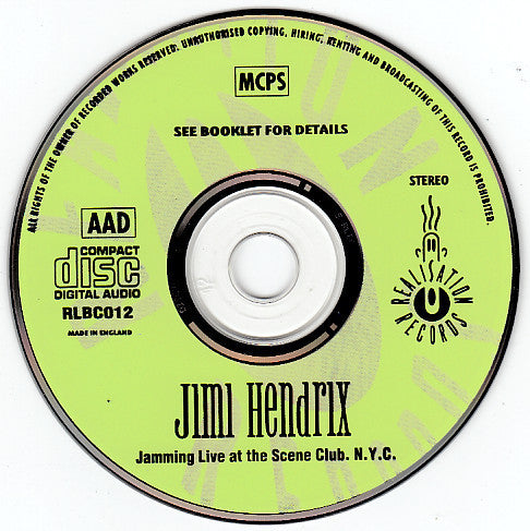 Jimi Hendrix : Jamming Live At The Scene Club N.Y.C. (CD)