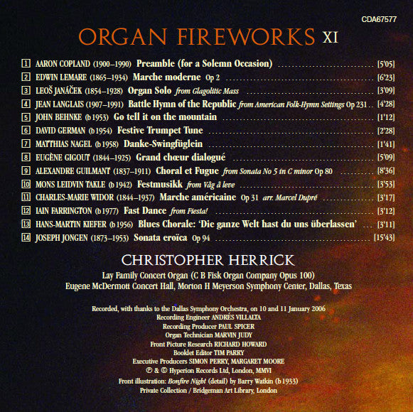 Christopher Herrick : Organ Fireworks XI (CD)