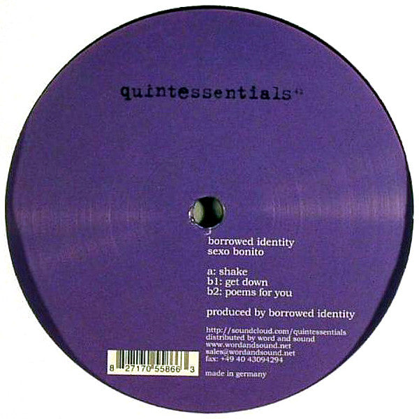 Borrowed Identity : Sexo Bonito (12&quot;)