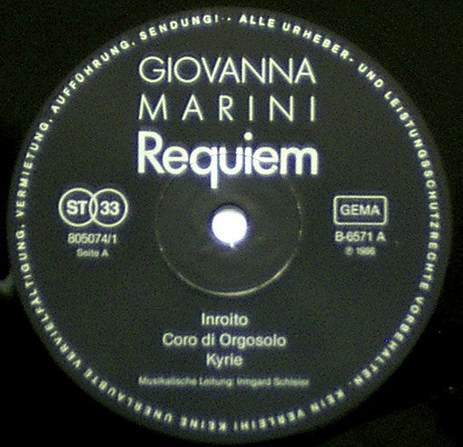 Giovanna Marini : Requiem (Cantata Delle Cinque Stanze) (2xLP, Album)
