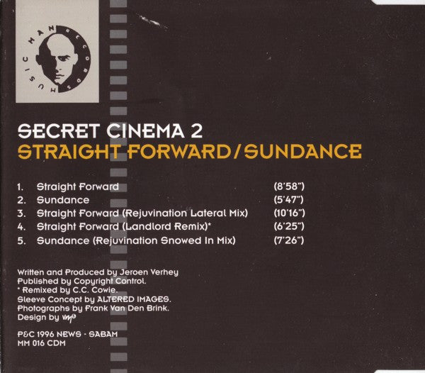 Jeroen Verhey* / Secret Cinema 2* : Straight Forward / Sundance (CD, Maxi)