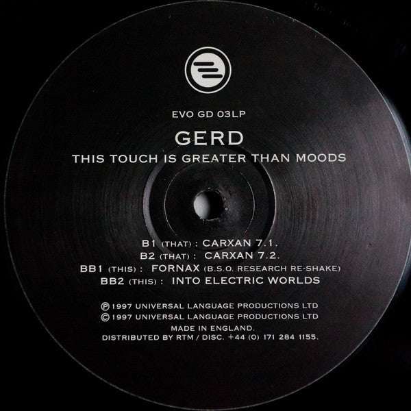 Gerd : This Touch Is Greater Than Moods (2xLP, Album)