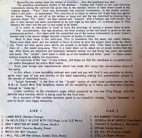 Bwia Sunjets : Sunjet Serenade (LP, Album)