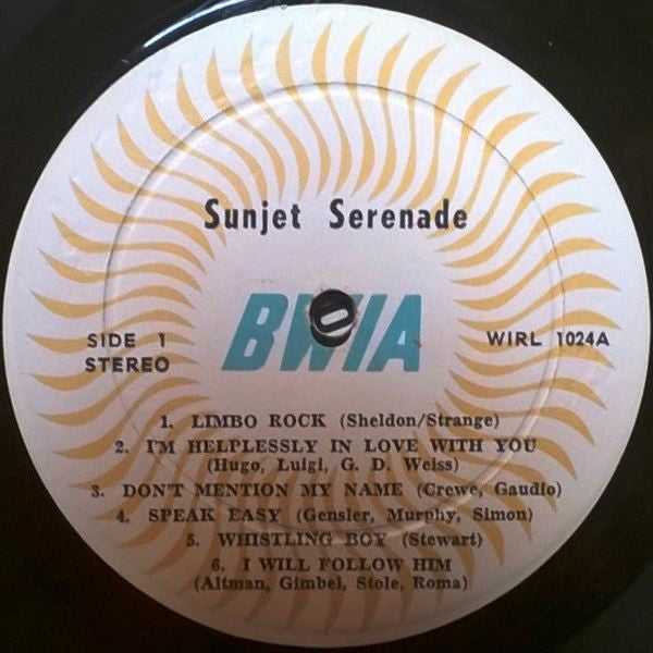 Bwia Sunjets : Sunjet Serenade (LP, Album)