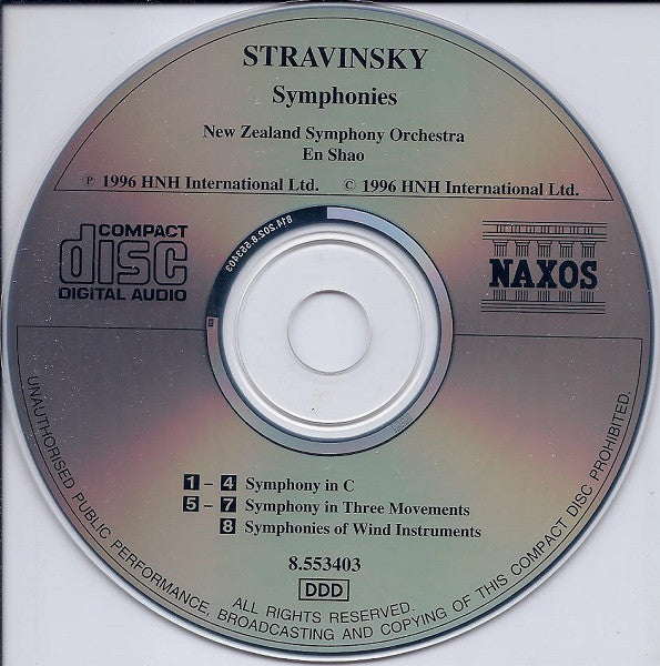 Stravinsky*, New Zealand Symphony Orchestra*, En Shao : Symphonies (CD, Album)