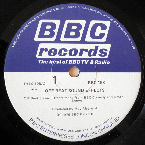 No Artist : Off Beat Sound Effects (LP, Comp, Mono)