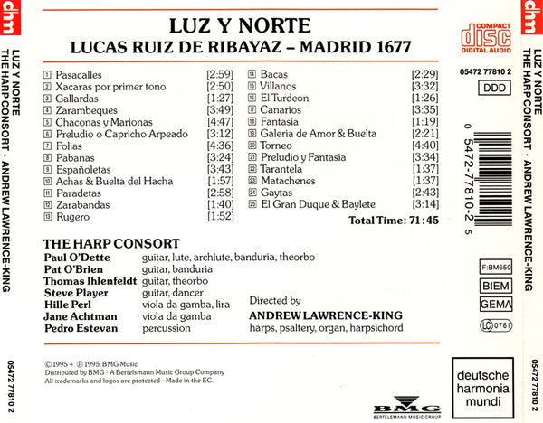 Andrew Lawrence-King, The Harp Consort : Luz Y Norte / Amores Pasados (2xCD, Album)