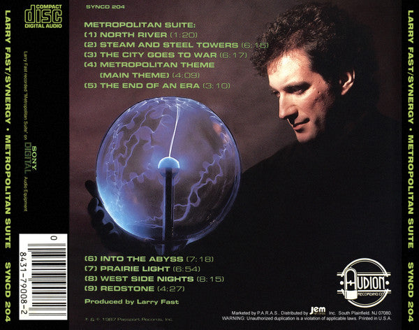 Larry Fast, Synergy (3) : Metropolitan Suite (CD, Album)