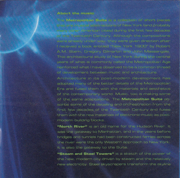 Larry Fast, Synergy (3) : Metropolitan Suite (CD, Album)