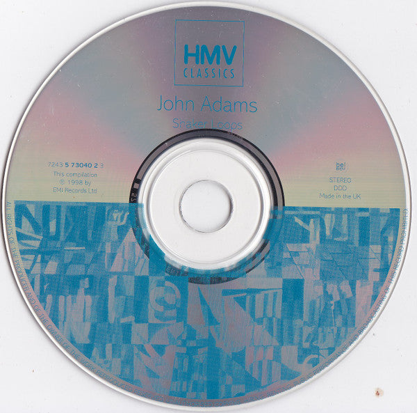 John Adams, Steve Reich, Philip Glass : John Adams / Shaker Loops (CD, Album, Comp)