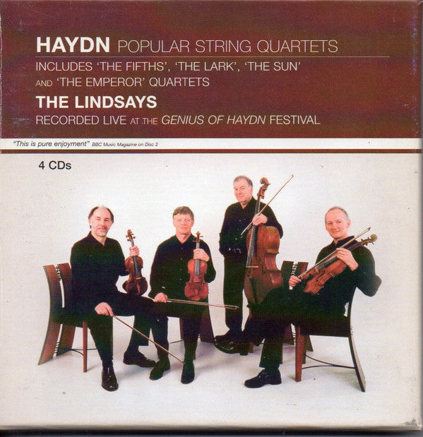 Haydn*, The Lindsays : Popular String Quartets (4xCD, Comp + Box)