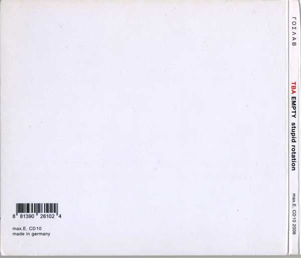 Tba (2) : Stupid Rotation (CD, Album)