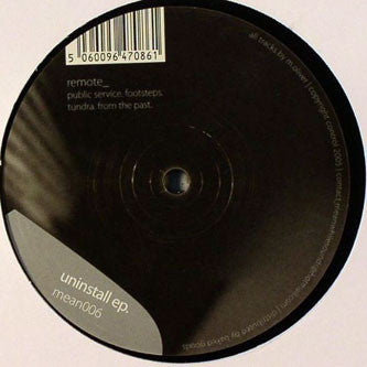 Remote_ : Uninstall EP (12&quot;, EP)