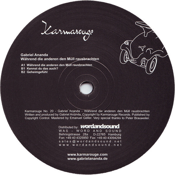 Gabriel Ananda : Während Die Anderen Den Müll Rausbrachten (12&quot;)