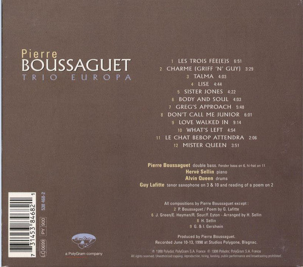 Pierre Boussaguet : Charme (CD, Album)