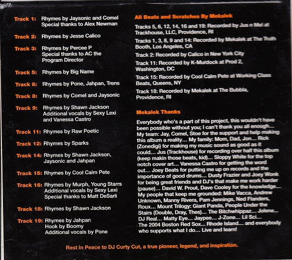 Mekalek : Live And Learn (CD, Album)