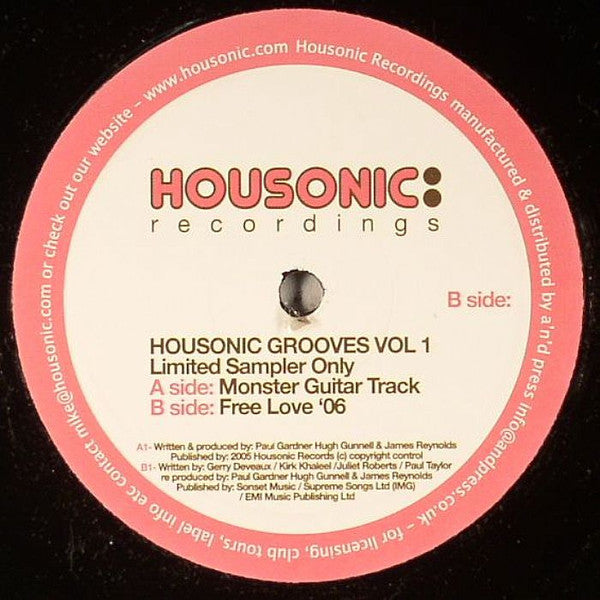 Hugh Gunnell &amp; Paul Gardner : Housonic Grooves Vol. 1 (12&quot;)