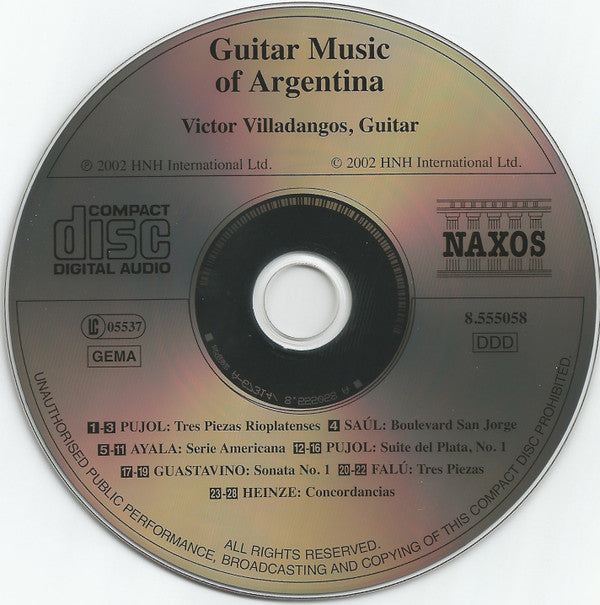 Victor Villadangos : Guitar Music Of Argentina (CD, Album)