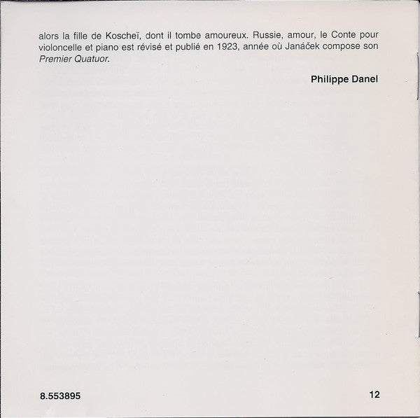 Leoš Janáček - Vlach Quartet Prague : String Quartets Nos. 1 &amp; 2 • Violin Sonata • Pohádka For Cello And Piano (CD, Album)