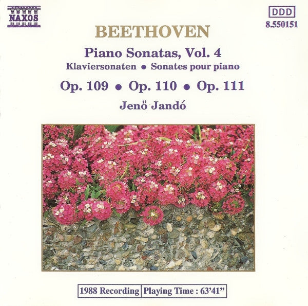 Ludwig van Beethoven, Jenö Jandó : Piano Sonatas, Vol. 4 (CD, Album)
