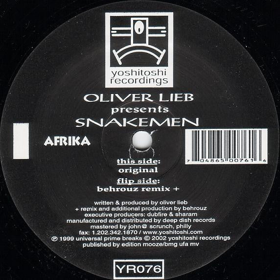 Oliver Lieb Presents Snakemen : Afrika (2x12&quot;)