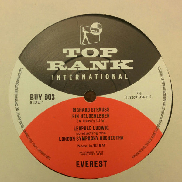Richard Strauss, Leopold Ludwig, The London Symphony Orchestra : Ein Heldenleben Op. 40 (A Hero&#39;s Life) (LP)
