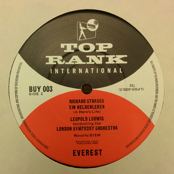 Richard Strauss, Leopold Ludwig, The London Symphony Orchestra : Ein Heldenleben Op. 40 (A Hero&#39;s Life) (LP)