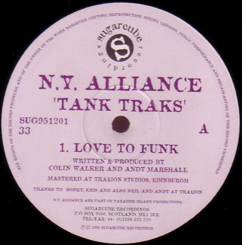 N.Y. Alliance : Tank Traks (12&quot;)