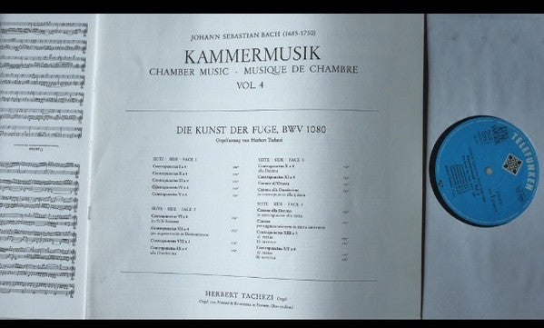 Johann Sebastian Bach, Herbert Tachezi : Kammermusik (Chamber Music · Musique De Chambre) - Vol. 4: Die Kunst Der Fuga, BWV 1080 (2xLP + Box)