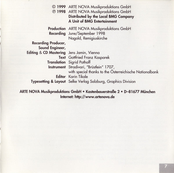 Ysaÿe*, Benjamin Schmid : Sonatas For Solo Violin (CD)