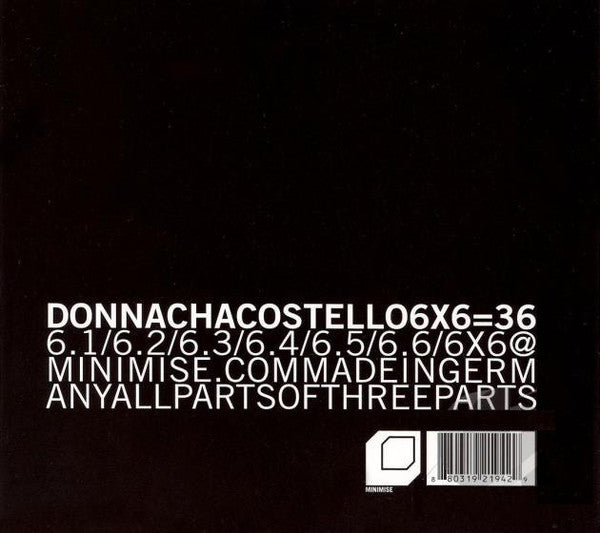 Donnacha Costello : 6x6=36 (CD)